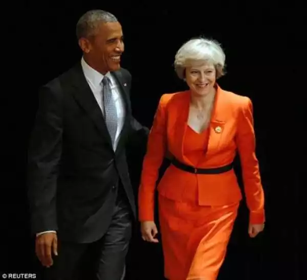 Photos: British PM Theresa May Meets Obama And Other World Leaders For The First Time